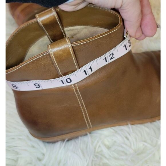 Michael Kors Ashton Women's Brown Leather Ankle Boot Sz 9 - Picture 12 of 15